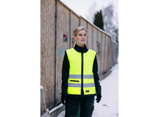 9044 Norrköping Refleksvest NYEL L Refleksvest med glidelås 