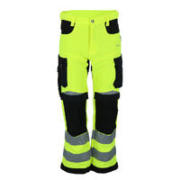Bismuth Roofpant Hi-Vis Safety Yel 56 Arbeidsbukse med 4-veis stretch