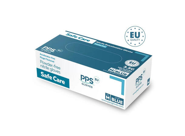 PPS Safe Care Blue 3.5G  XS 3,5G blå nitril-undersøkelseshansker 