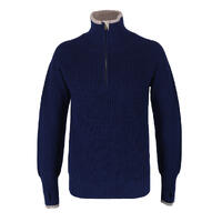 Zircon Wool Sweather Evening Blue S Komfortabel ullgenser - Unisex