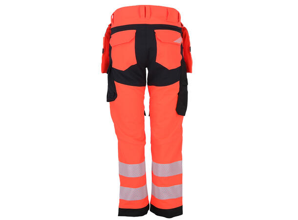 Bismuth Roofpant ZP HiVis Pocket Rød 60 Bukse med hengelommer 