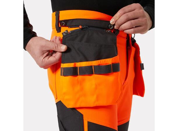77472 ICU CONS PANT NYEL/BLK C44 Håndverkerbukse klasse 2 