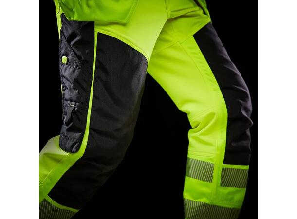 77472 ICU CONS PANT NYEL/BLK C44 Håndverkerbukse klasse 2 