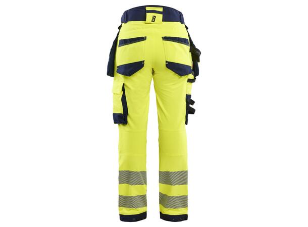 7022 Varselbukse Varselgul/Marineblå C34 Stretch Dame 