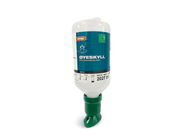 Snøgg Øyeskylleflaske 500 ml 12 stk Effektiv og skånsom øyeskylling 