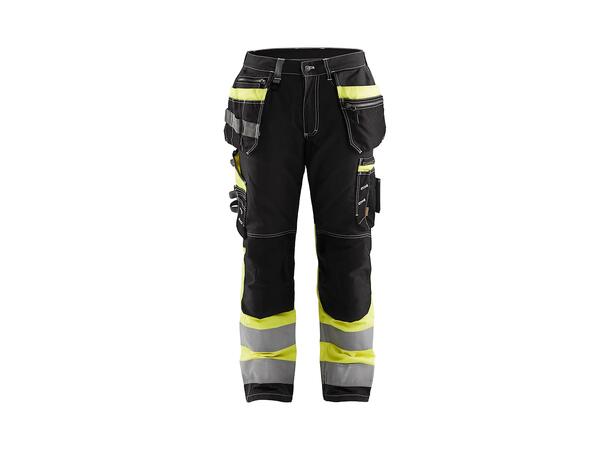 1794 Varselbukse m stretch BLK/YEL C44 Klasse 1 